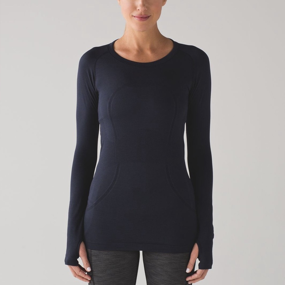 Lululemon Swiftly Tech Long Sleeve Crew Midnight Navy